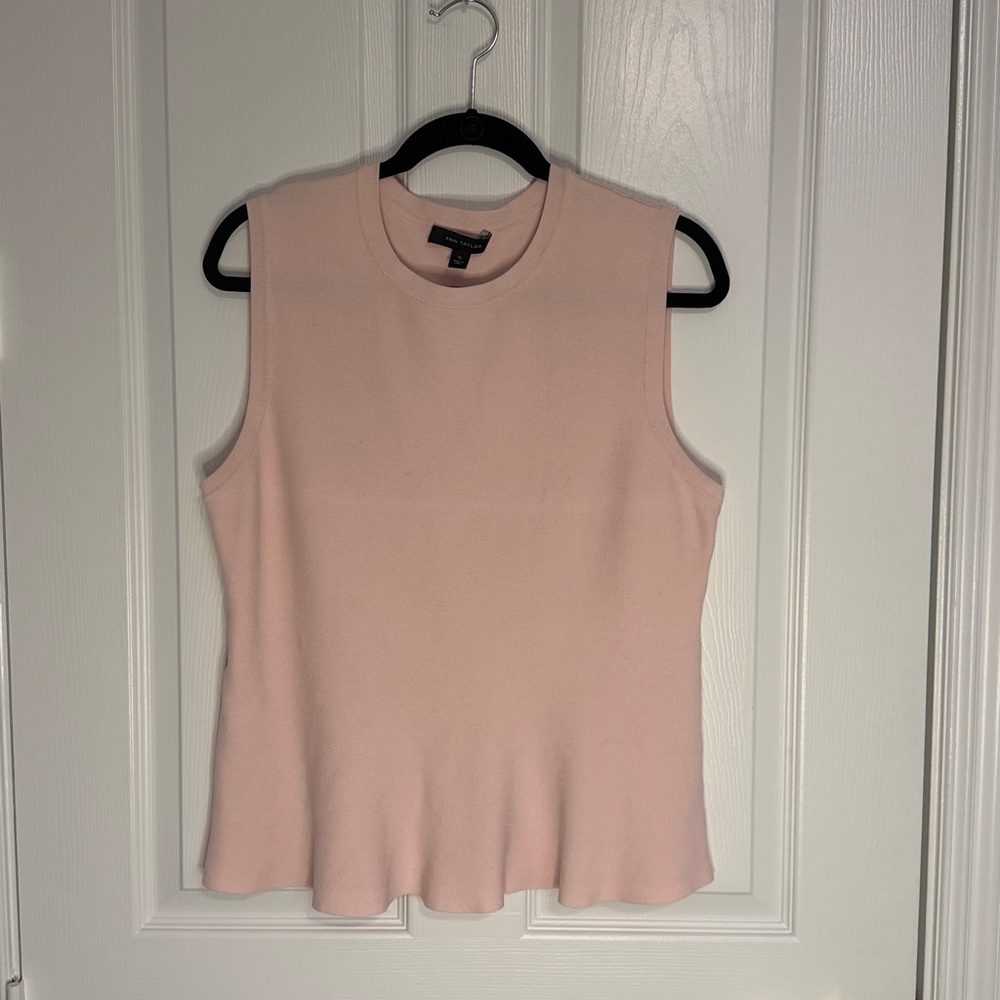 Ann Taylor Blush Pink Sleeveless Tank Top - Picture 10 of 12